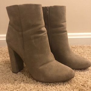 Just Fab Taupe Booties